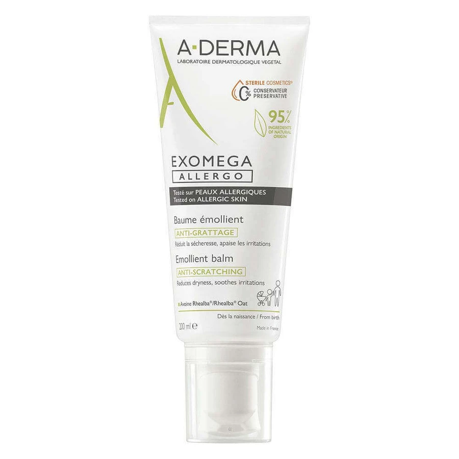 A-Derma Exomega Allergo Антицарапинный смягчающий бальзам для аллергичной кожи 200 мл: цены и характеристики