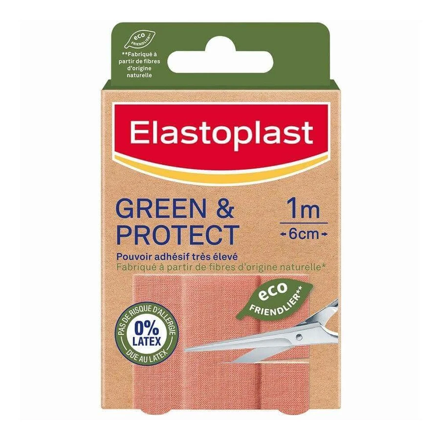 Латексні бинти Elastoplast Green & Protect 0% 10x6 см: ціни та характеристики
