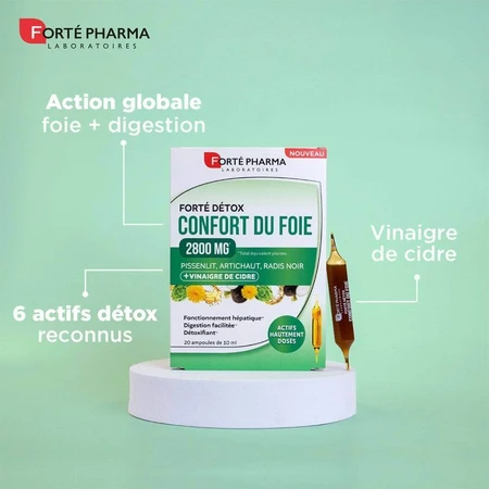 Forté Pharma FortéDétox Comfort для печени 2800 MG 20 ампул: цены и характеристики