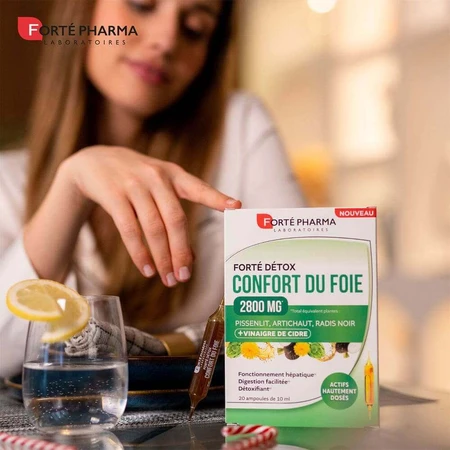 Forté Pharma FortéDétox Comfort для печени 2800 MG 20 ампул: цены и характеристики