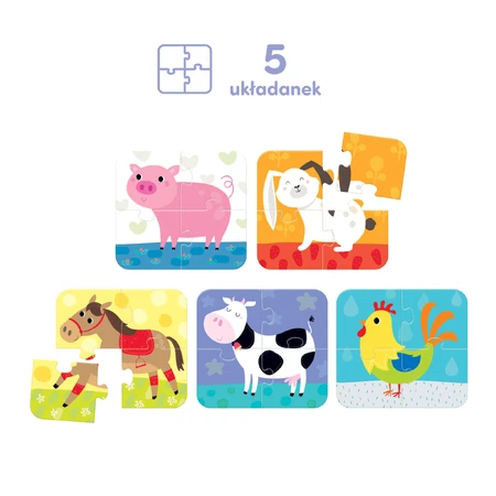 CzuCzu Stacking Animals, пазл для дітей, від 2 років, 20 елементів: ціни та характеристики