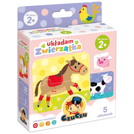 CzuCzu Stacking Animals, пазл для дітей, від 2 років, 20 елементів: ціни та характеристики