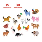 Пазли CzuCzu Country Animals для дітей від 18 місяців, 30 елементів: ціни та характеристики