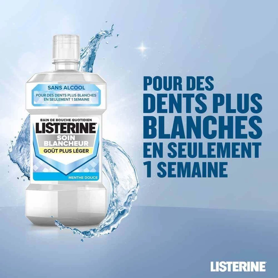 Відбілююча ванна Listerine М'ята 500мл: ціни та характеристики