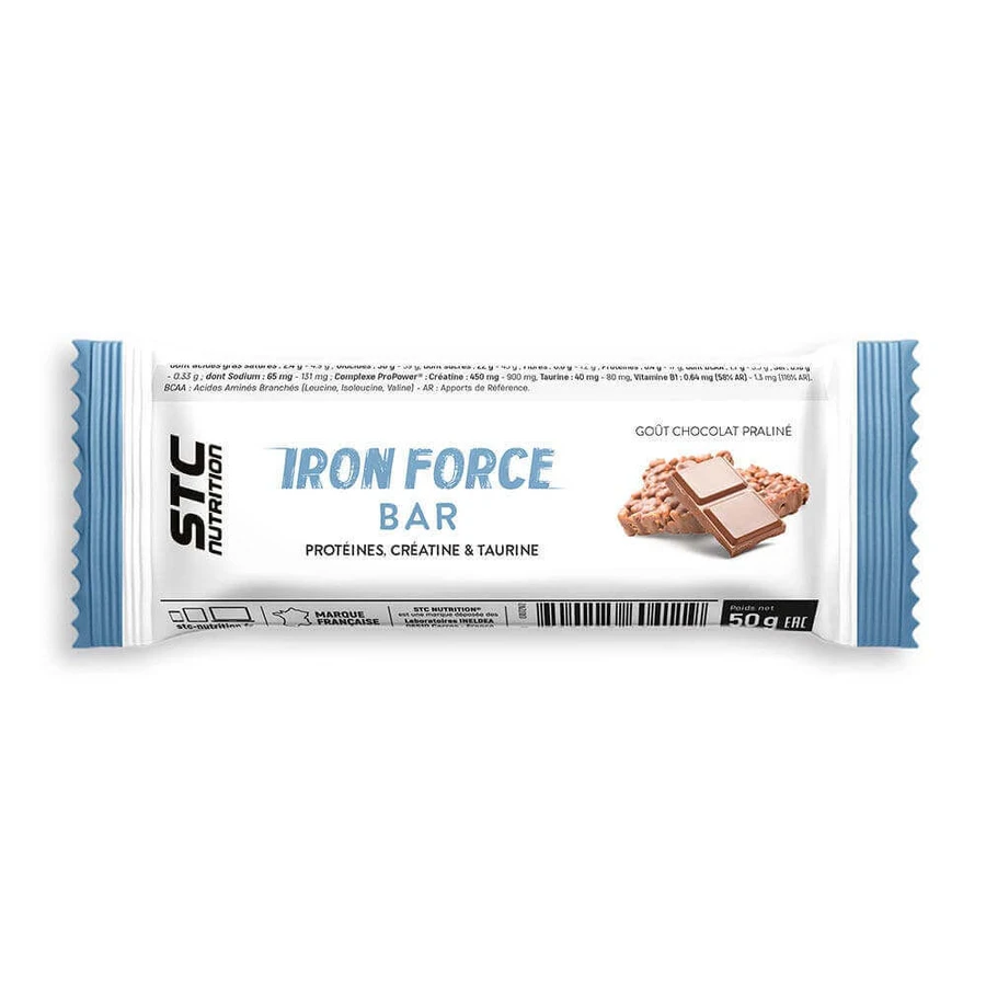 Stc Nutrition Iron Force шоколадні батончики з рисовим суфле з праліне 5 х 50 г: ціни та характеристики