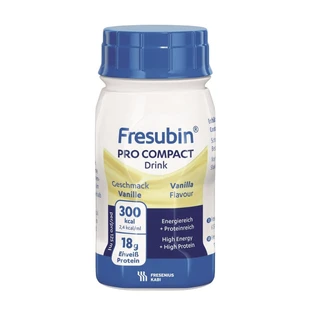 Fresubin Pro Compact Drink, питательный препарат, ванильный вкус, 4 x 125 мл