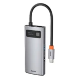 Baseus Metal Gleam 4-в-1 Многофункциональный USB Type C HUB - USB Type C Power Delivery 100 Вт / HDMI 4K 30 Гц / USB 3.2 Gen 1 / USB 2.0 (CAHUB-CY0G)