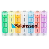 Balanssen Еженедельный футляр для лекарств 4 раза в день, 1 шт