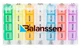 Balanssen Еженедельный футляр для лекарств 4 раза в день, 1 шт