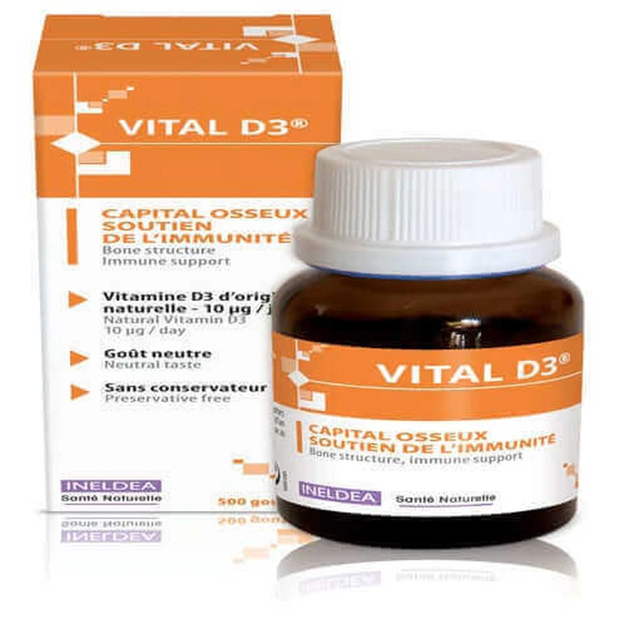 Ineldea Santé Naturelle Bone Capital D3 Vital 20 мл: ціни та характеристики