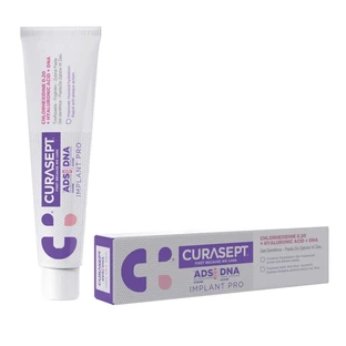 Curasept ADS DNA Implant PRO, зубна паста з хлоргексидином 0,2% та гіалуроновою кислотою, 75 мл