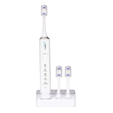 Superwhite White мягкая звуковая зубная щетка + 3 насадки: цены и характеристики