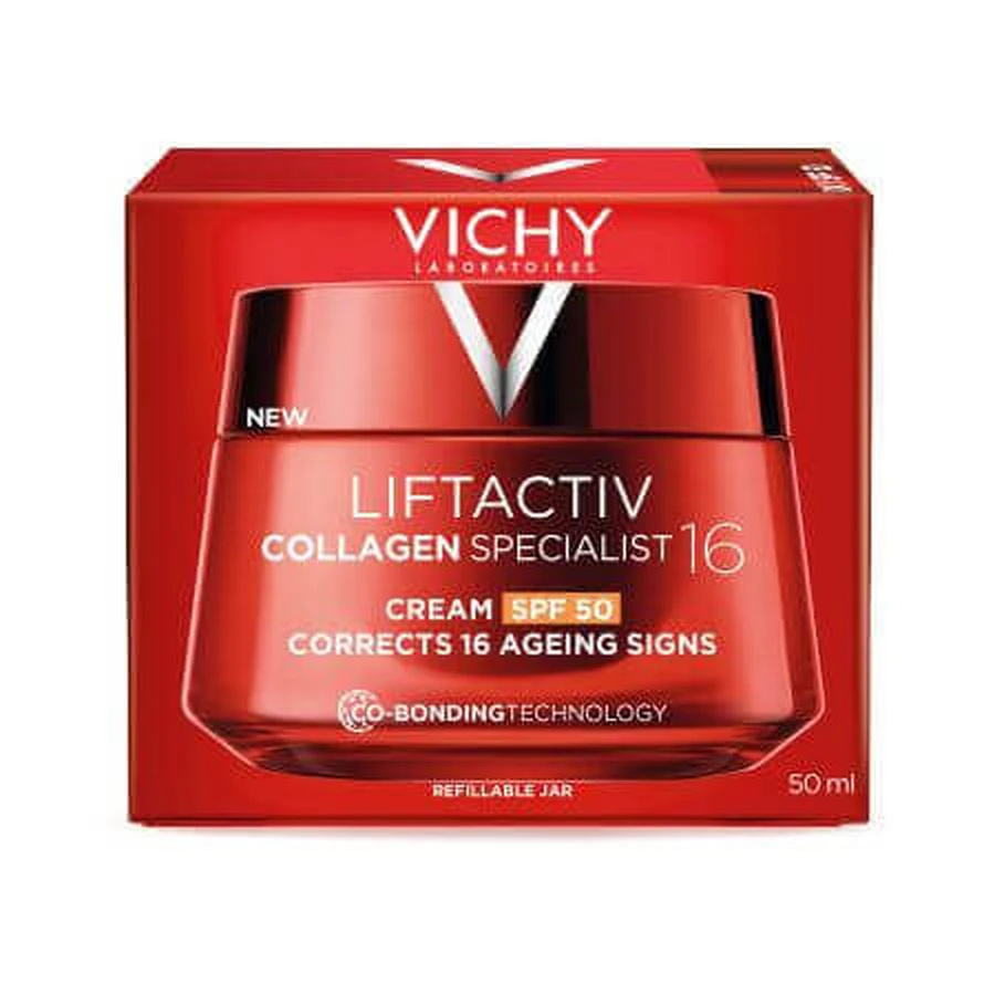 Денний крем проти зморшок з SPF 50 Liftactiv Collagen Specialist 16, 50 мл, Vichy: ціни та характеристики