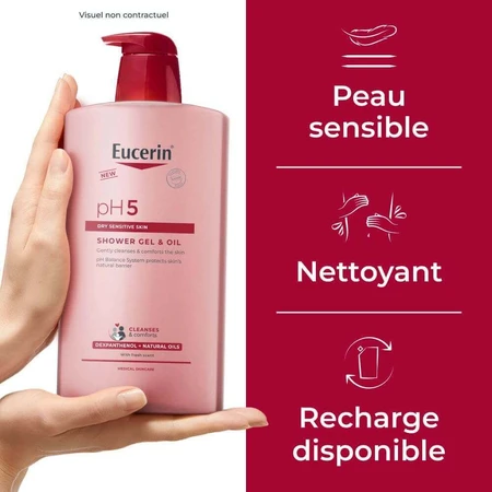 Гель для душу Eucerin Ph5 1 л: ціни та характеристики