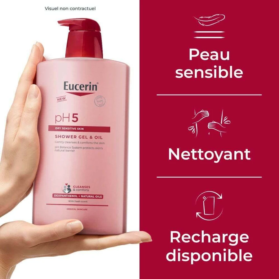 Гель для душу Eucerin Ph5 1 л: ціни та характеристики