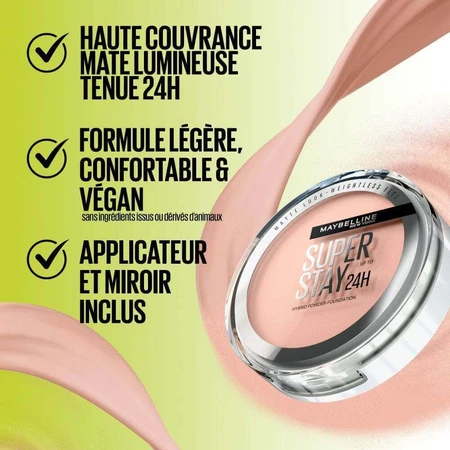 Maybelline New York Superstay 24H Hybride Long-lasting Powder Foundation 9g: цены и характеристики