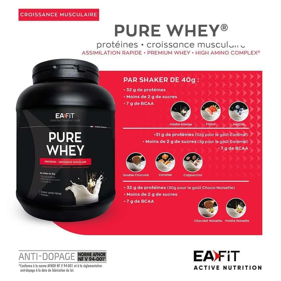 Eafit Pure Whey Maxi для росту м'язів 750г: ціни та характеристики