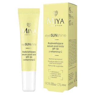 Miya eyeSUNshine, освещающая сыворотка для глаз, SPF 50, 15 мл