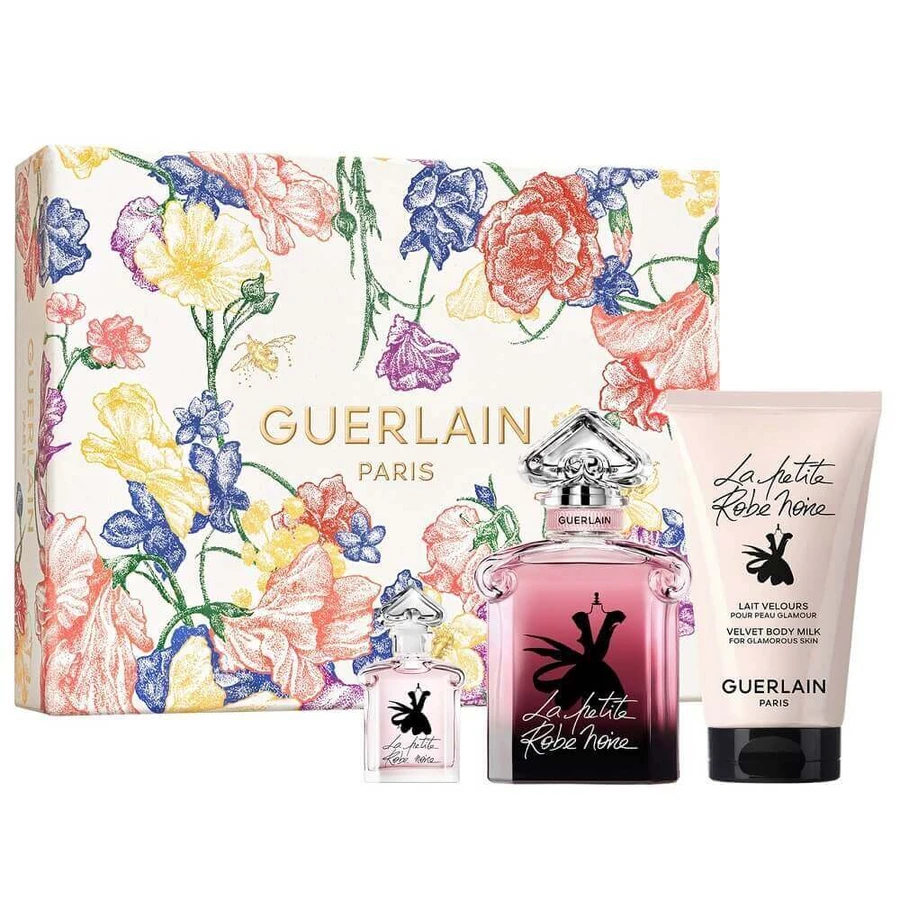 Guerlain La Petite Robe Noire Intense Set Парфумована вода, 50 мл + Парфумована вода мініатюра, 5 мл + Лосьйон для тіла, 75 мл: ціни та характеристики