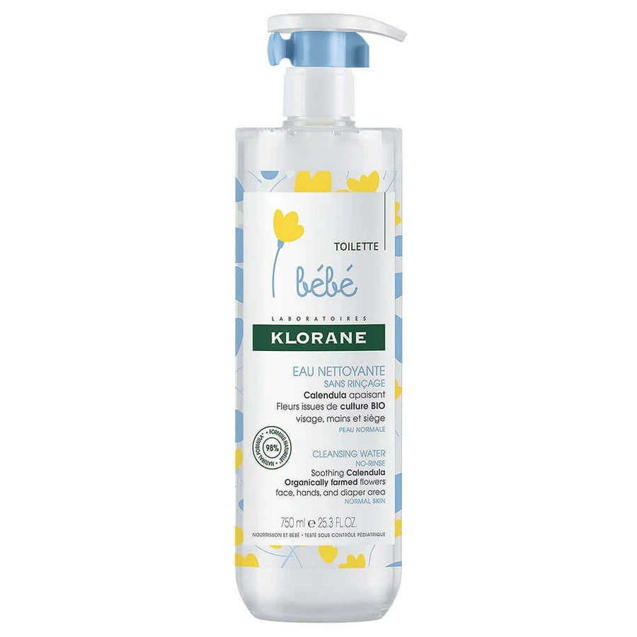 Klorane Baby Cleansing Water No Rinse 750 мл: цены и характеристики
