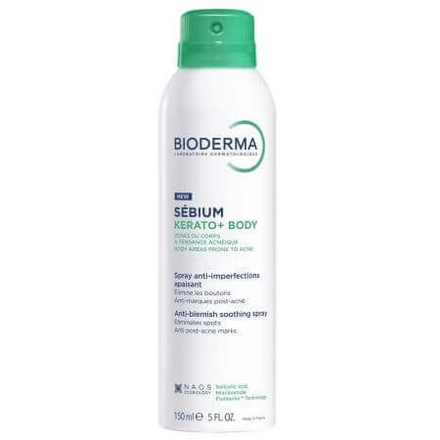 Успокаивающий спрей для тела против морщин Sebium Kerato+ Body, 150 мл, Bioderma: цены и характеристики