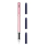 Ручка шкільна + 3 заправки Primeo, Pink, Scrikss