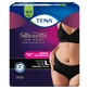Tena Silhouette Plus Black, непомітні поглинаючі трусики для жінок, розмір L, 10 штук