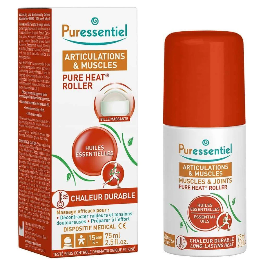 Ролик для суглобів і м'язів Puressentiel Pure Heat 75мл: ціни та характеристики