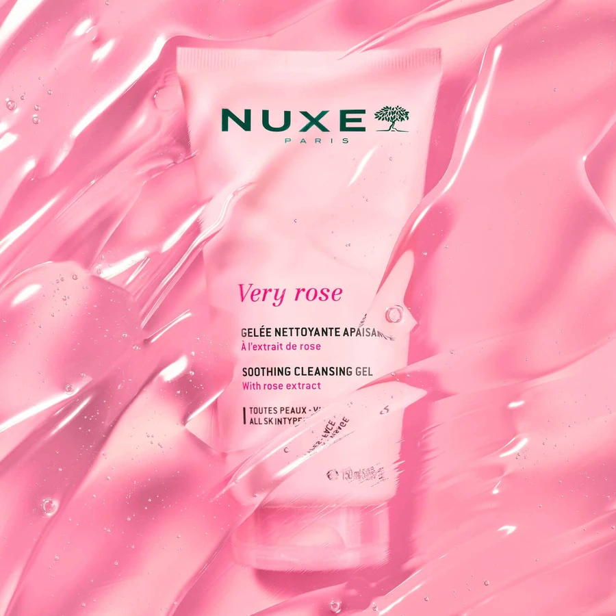 Nuxe Very Rose, успокаивающий очищающий гель для лица, 150 мл: цены и характеристики