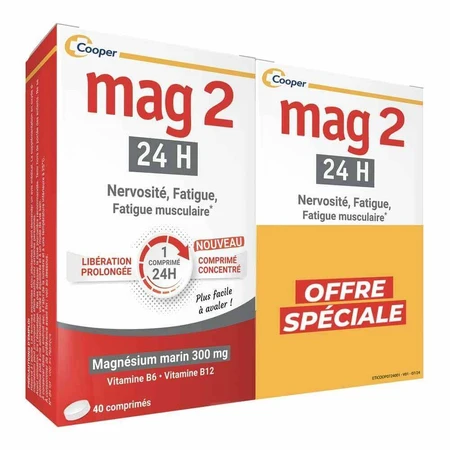 Mag 2 24h Magnesium Marine 2х40 таблеток: ціни та характеристики