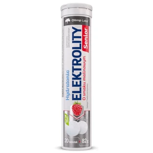 Olimp Hydratonic Elektrolity Senior, малиновий смак, 20 шипучих таблеток