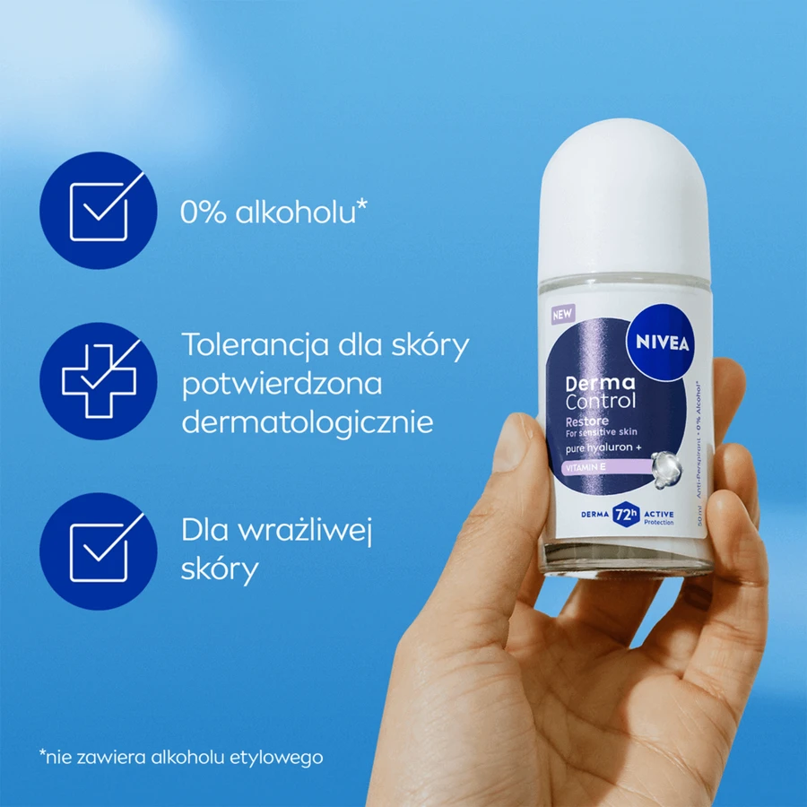 Nivea Derma Control Restore, антиперспирант, ролл-он, 50 мл: цены и характеристики