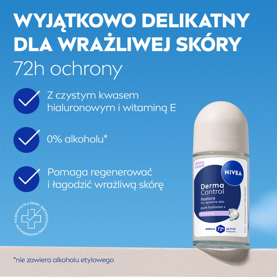 Nivea Derma Control Restore, антиперспирант, ролл-он, 50 мл: цены и характеристики