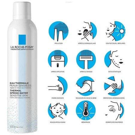 La Roche-Posay Eau Thermale Успокаивающая и противовоспалительная термальная вода для чувствительной кожи 300 мл: цены и характеристики