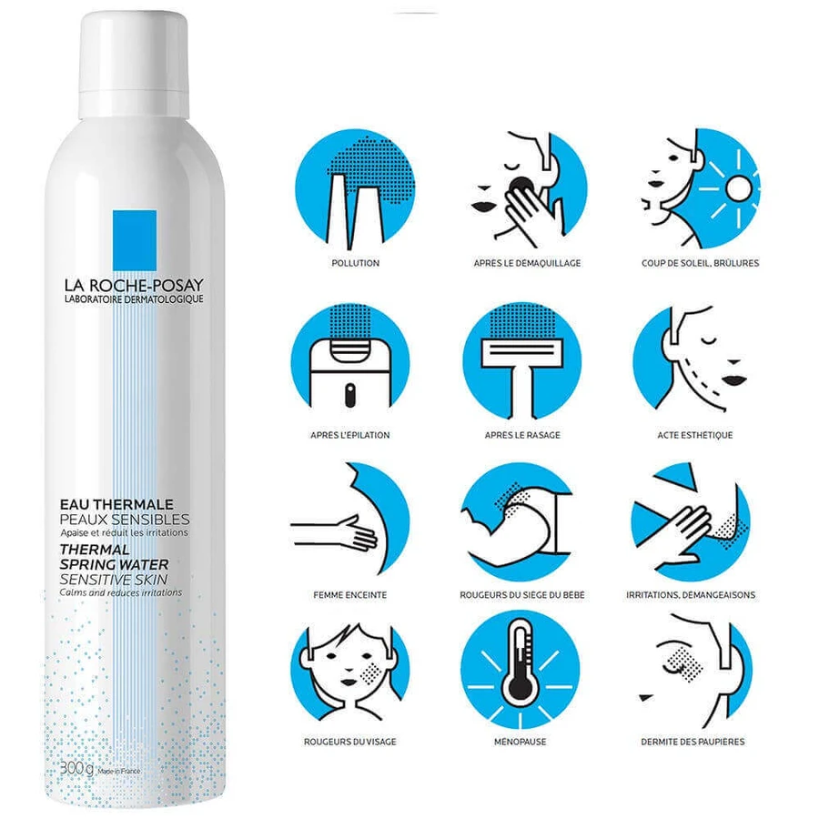La Roche-Posay Eau Thermale Успокаивающая и противовоспалительная термальная вода для чувствительной кожи 300 мл: цены и характеристики