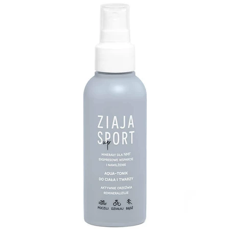 Ziaja Sport Up, аква-тонік для тіла та обличчя, спрей, 120 мл: ціни та характеристики