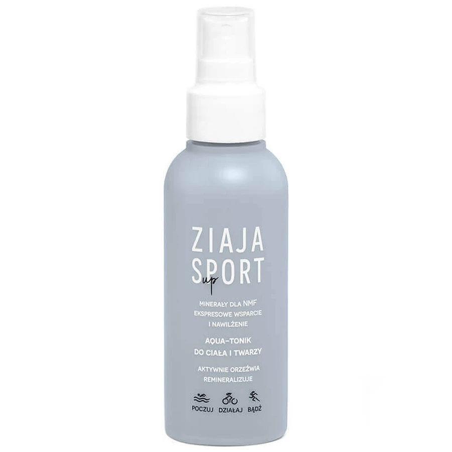 Ziaja Sport Up, аква-тонік для тіла та обличчя, спрей, 120 мл: ціни та характеристики