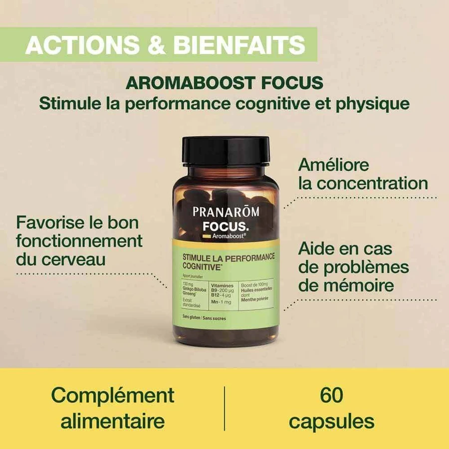 Pranarôm Aromaboost Focus 60 капсул: ціни та характеристики