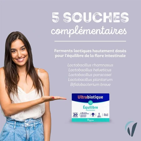 Vitavea Santé Ultrabiotique Equilibre Flore кишкова 10 гелю: ціни та характеристики