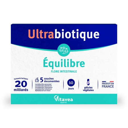 Vitavea Santé Ultrabiotique Equilibre Flore кишкова 10 гелю: ціни та характеристики