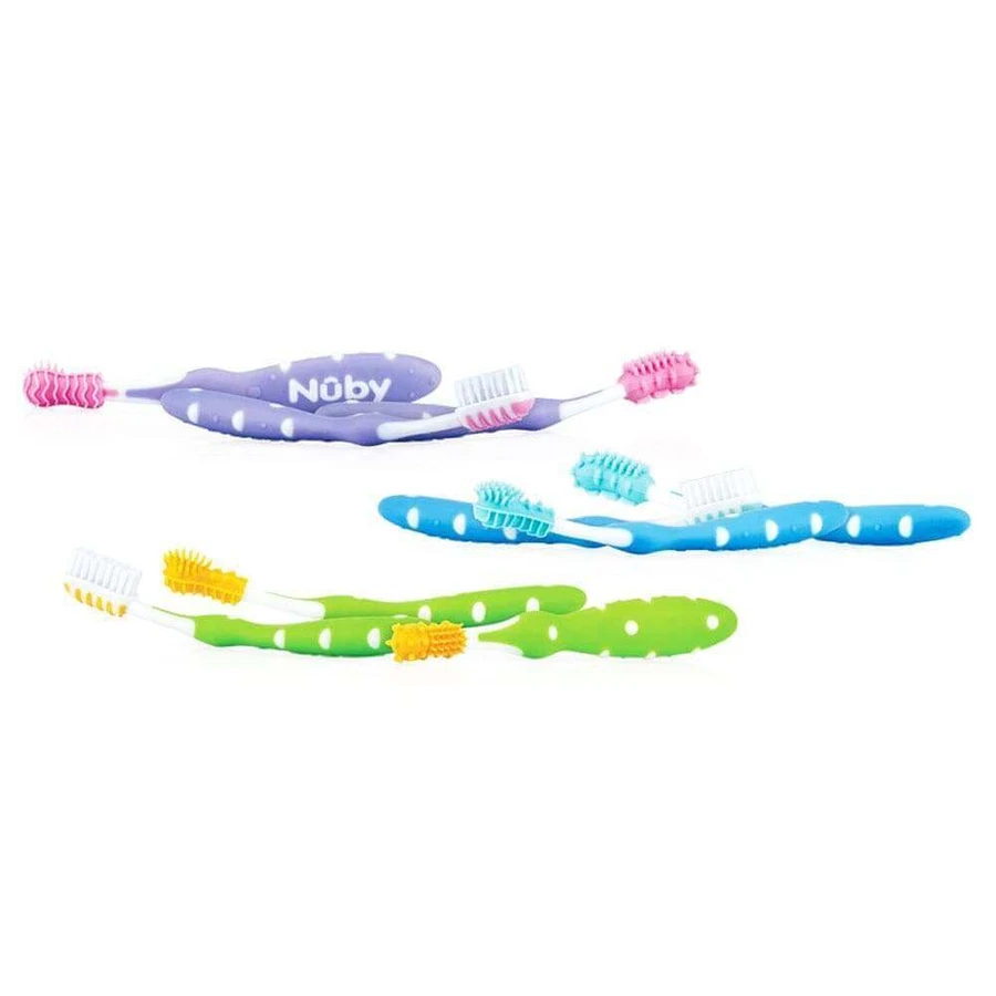 Nuby Набор из 3 зубных щеток: цены и характеристики