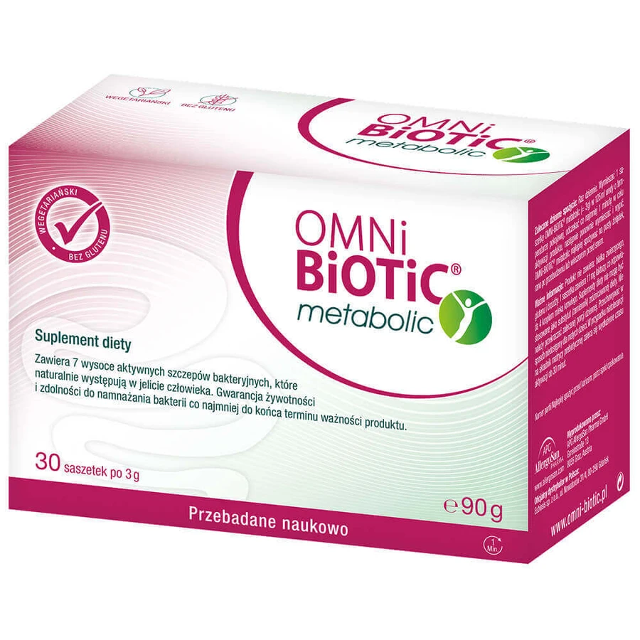 OmniBiotic Metabolic, порошок, 3 г x 30 пакетиков: цены и характеристики