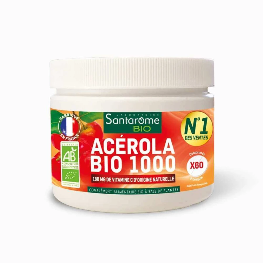 Santarome Acérola Bio 1000 - Вітаміни C naturelle 60 таблеток: ціни та характеристики