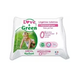 Love&Green Гипоаллергенные салфетки без аромата x55