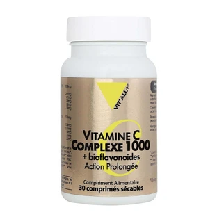 Vit'All+ Витамины C 1000 + биофлавоноиды 30 ломаных таблеток