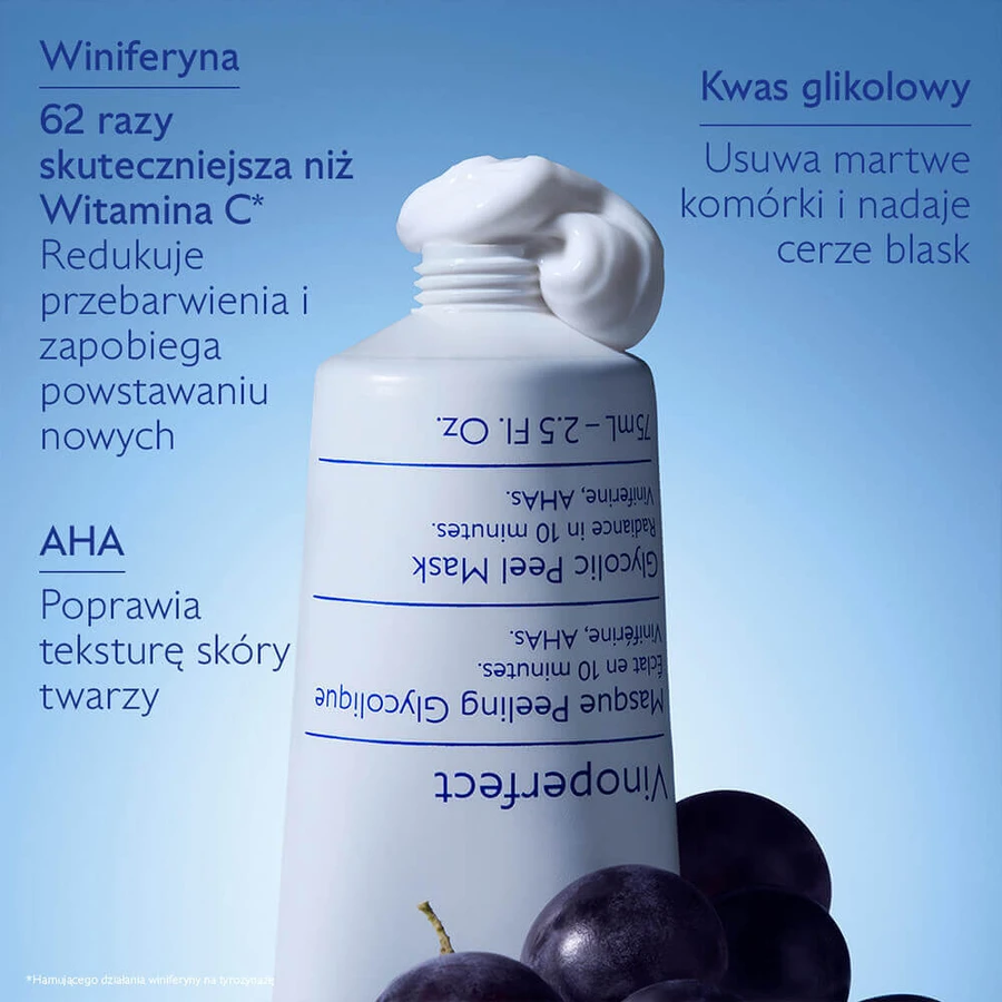 Caudalie Vinoperfect, гліколева маска-пілінг, 75 мл: ціни та характеристики