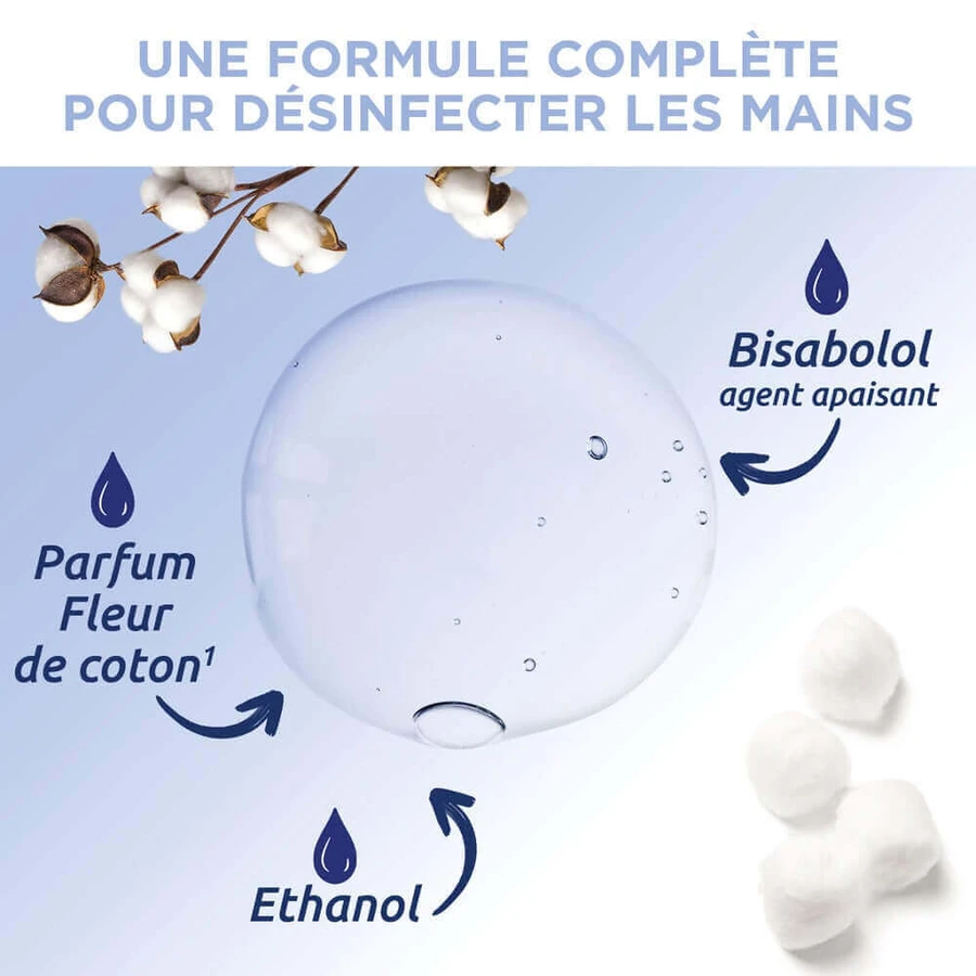 Baccide Gel Mains Désinfectant Hydroalcoolique Fleur de coton Peaux sensibles 100ml: цены и характеристики