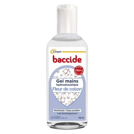 Baccide Gel Mains Désinfectant Hydroalcoolique Fleur de coton Peaux sensibles 100ml: цены и характеристики