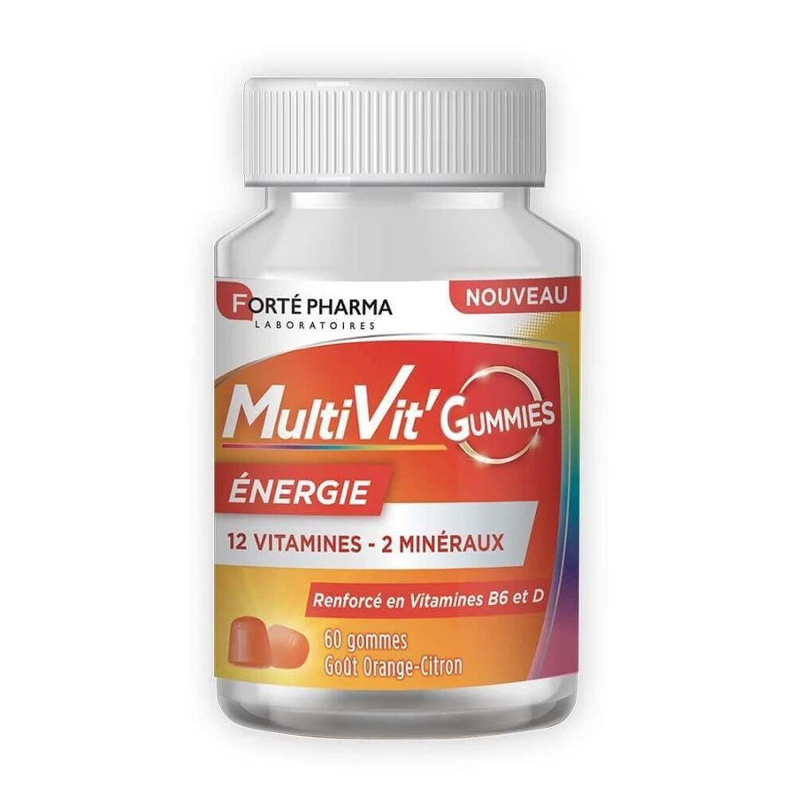 Forté Pharma MultiVit'4G Multivitamin and Mineral Gummies 60 жевательных резинок: цены и характеристики