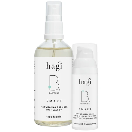 Набор Hagi Smart B, натуральный крем для ухода за кожей лица и тела с ниацинамидом, 50 мл + эссенция для лица с бумбаком, успокаивающая, 100 мл, 1 пенни: цены и характеристики